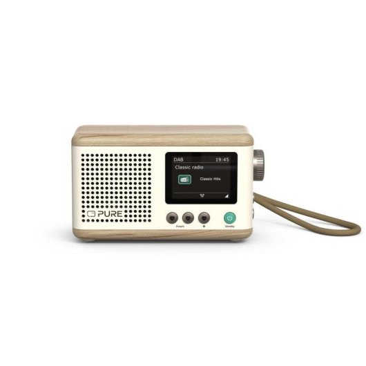 Radio Pure Classic Mini Bianco Cotone/Quercia