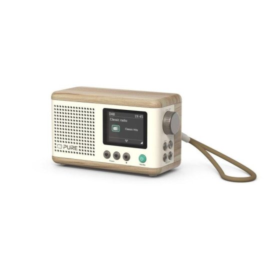 Radio Pure Classic Mini Bianco Cotone/Quercia
