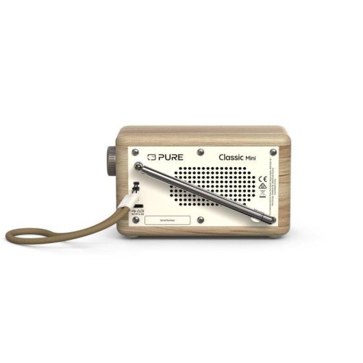 Radio Pure Classic Mini Bianco Cotone/Quercia