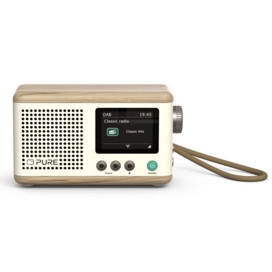 Radio Pure Classic Mini Bianco Cotone/Quercia