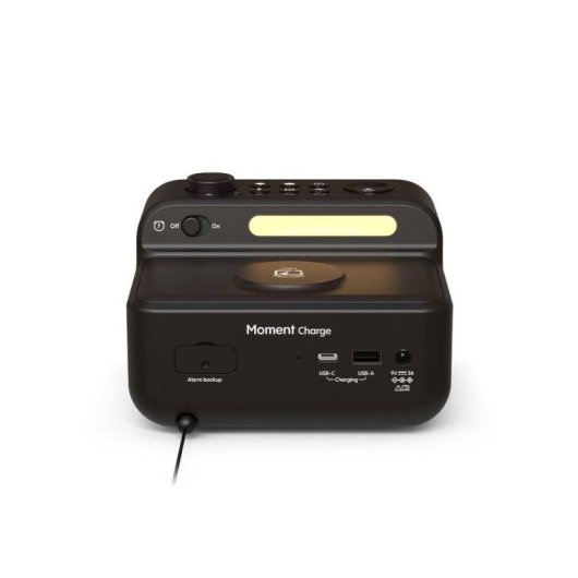 Reveil Moment Charge Noir Cafe Audio 10W Lade Funk Unf Helzen