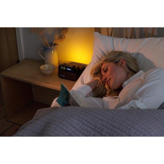 Reveil Moment Charge Noir Cafe Audio 10W Lade Funk Unf Helzen