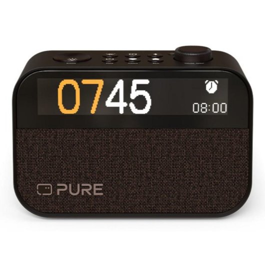 Reveil Moment Charge Noir Cafe Audio 10W Lade Funk Unf Helzen