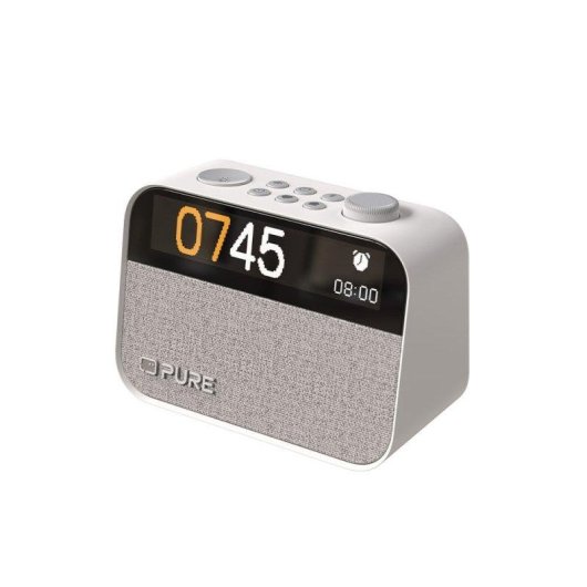 Despertador Pure Moment Weiss Baumwolle Bluetooth 5.3 DAB+/FM