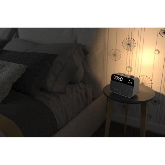 Despertador Pure Moment Weiss Baumwolle Bluetooth 5.3 DAB+/FM