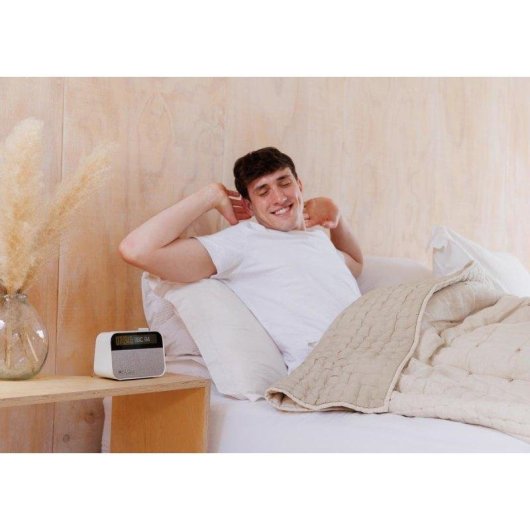 Despertador Pure Moment Weiss Baumwolle Bluetooth 5.3 DAB+/FM
