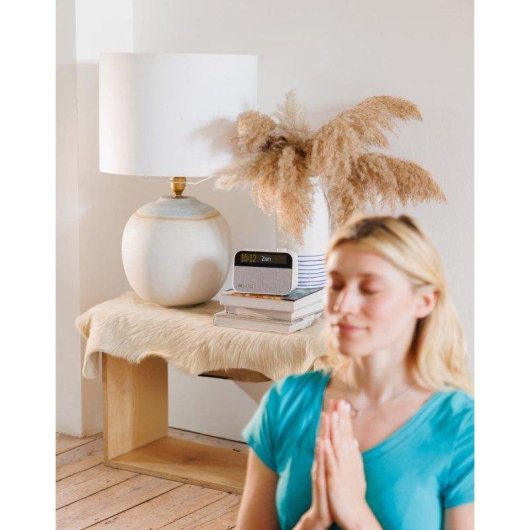 Despertador Pure Moment Weiss Baumwolle Bluetooth 5.3 DAB+/FM