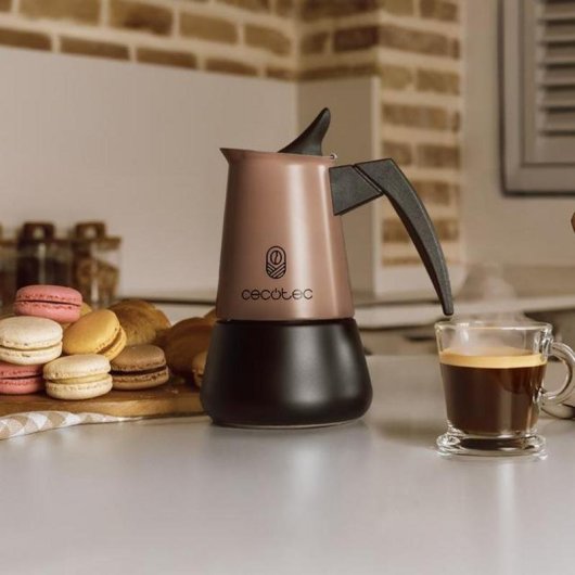Cafetière italienne Cecotec Piccolina 400 Bronze 0,2 L 4 Tasses Acier inoxydable
