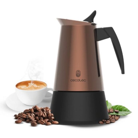 Cafetière italienne Cecotec Piccolina 400 Bronze 0,2 L 4 Tasses Acier inoxydable