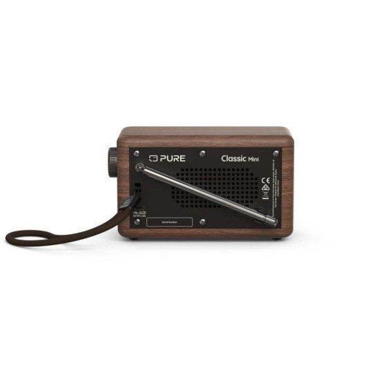 Kompakte Pure Classic Mini Radio Schwarz Kaffee Walnuss