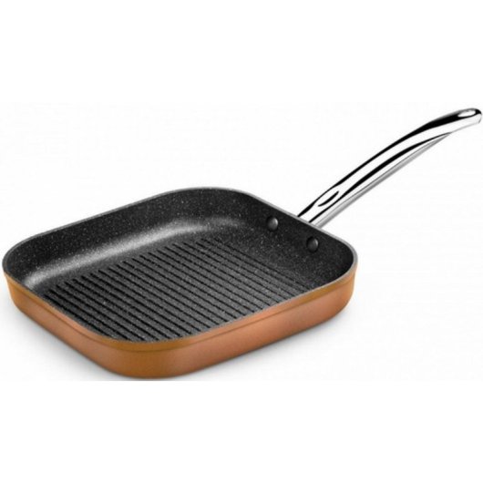 Poele grille Monix Copper 28 cm aluminium forge antiadhere