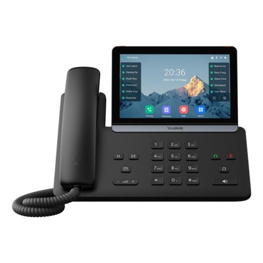 IP-Telefon Yealink SIP-T87W Wi-Fi PoE Schwarz