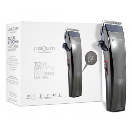 Cortapelos PostQuam PQPAE6003 Inalámbrico 5 Longitudes Display Digital Kit Limpieza