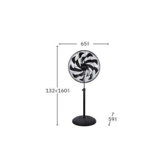 Standventilator Industrie Bilake Centurion 300W 65cm 16 Flügel Oszillierend