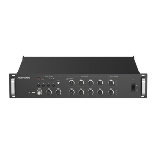 Amplificateur réseau Hikvision 500W 2 zones noir avec Bluetooth et IP