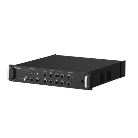 Amplificateur réseau Hikvision 500W 2 zones noir avec Bluetooth et IP