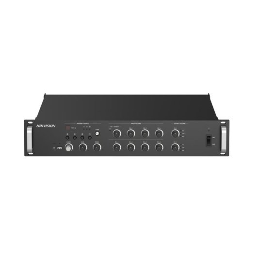Amplificateur réseau Hikvision 500W 2 zones noir avec Bluetooth et IP