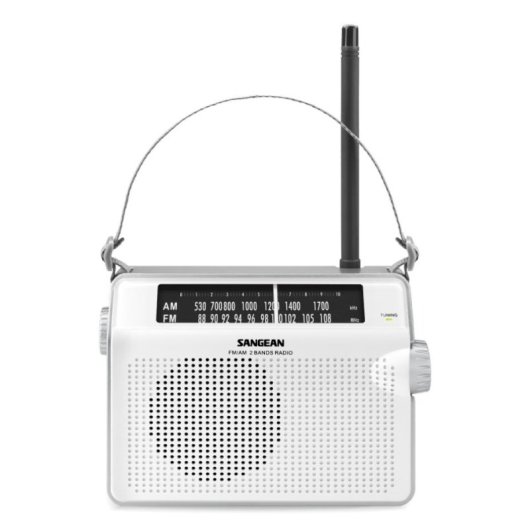 Radio portatile Sangean PR-D6 Analogico FM AM MW Bianco