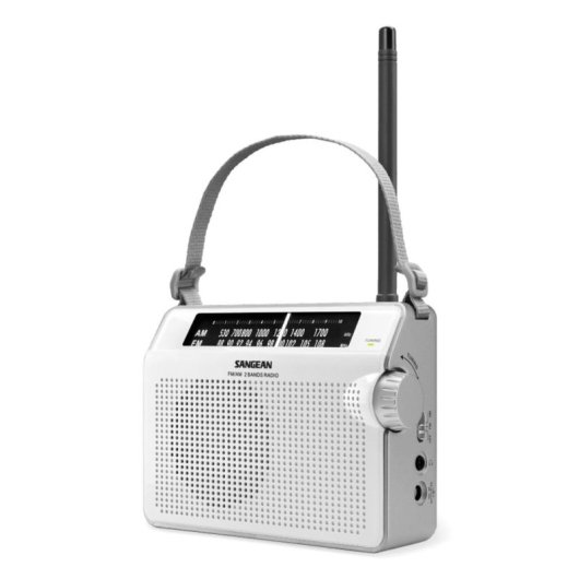Radio portatile Sangean PR-D6 Analogico FM AM MW Bianco