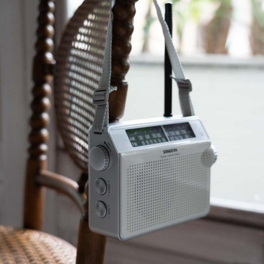 Radio portatile Sangean PR-D6 Analogico FM AM MW Bianco