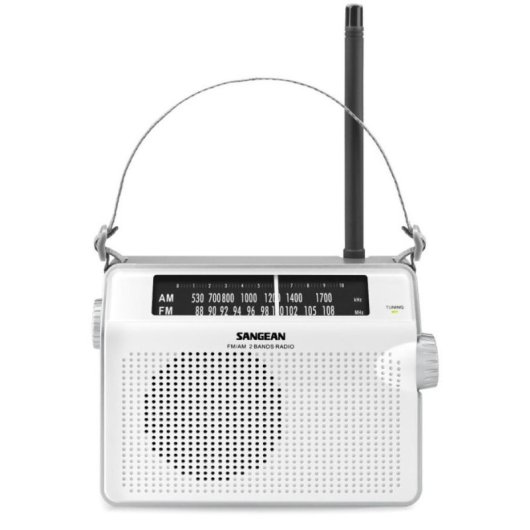 Radio portatile Sangean PR-D6 Analogico FM AM MW Bianco