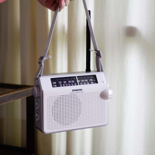 Radio portatile Sangean PR-D6 Analogico FM AM MW Bianco