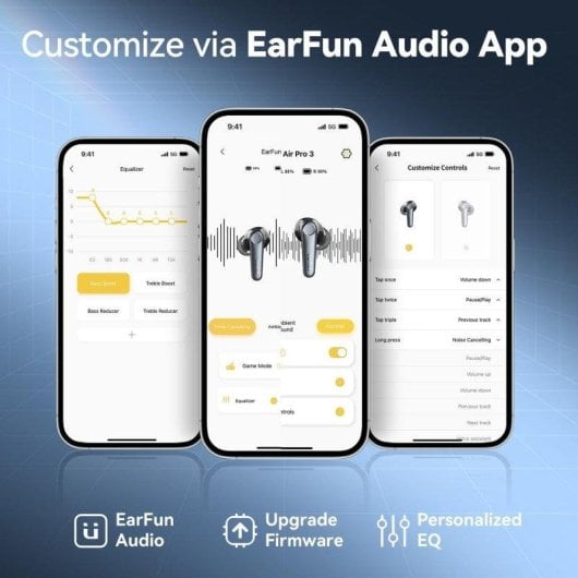 Auricolari Fargo Air Pro 3 Bluetooth 5.3 con Cancellazione Rumore 43 dB e 6 Microfoni
