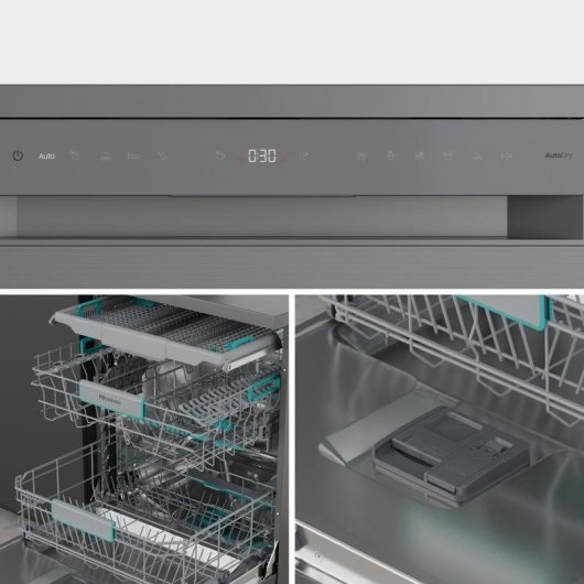 Lavavajillas Hisense HS663A90XUK 16 cubiertos A con apertura automática