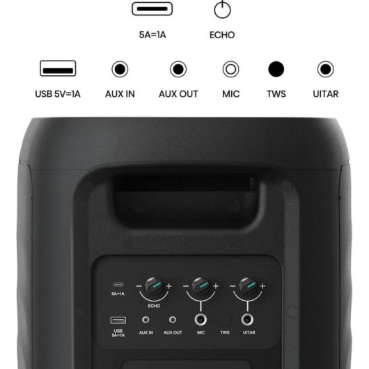 Colunas Hisense Party Thunder sem fios 620W com bluetooth 5.4 e LED