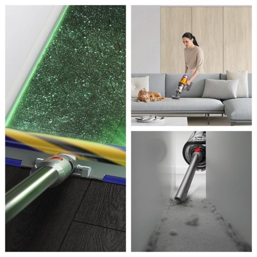 Aspiradora sin Cable Dyson V12 Detect Absolute 150W 60 min Cepillo Láser Antienredos