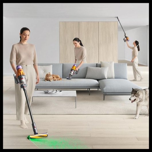 Aspiradora sin Cable Dyson V12 Detect Absolute 150W 60 min Cepillo Láser Antienredos