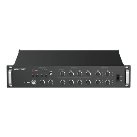 Amplificateur réseau Hikvision 1000W 4 zones avec USB Bluetooth MIC RCA