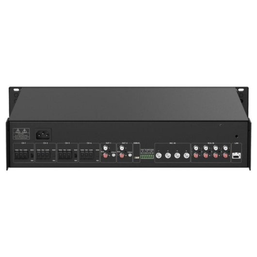 Amplificateur réseau Hikvision 1000W 4 zones avec USB Bluetooth MIC RCA