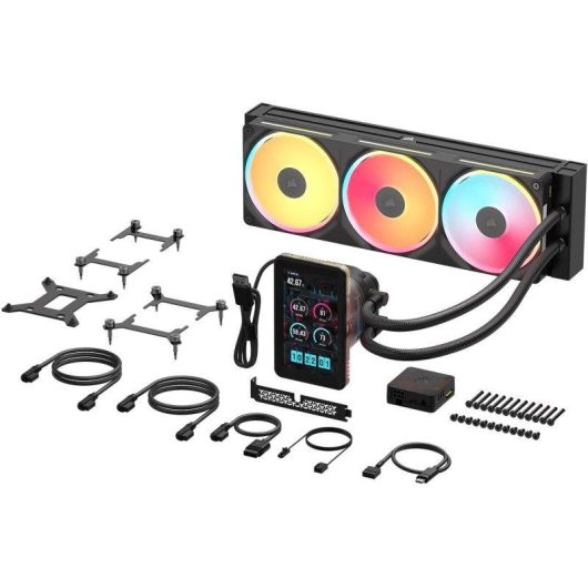 Wasserkühlung Corsair iCUE LINK TITAN II 360 Ultra LX LCD, 3 Lüfter