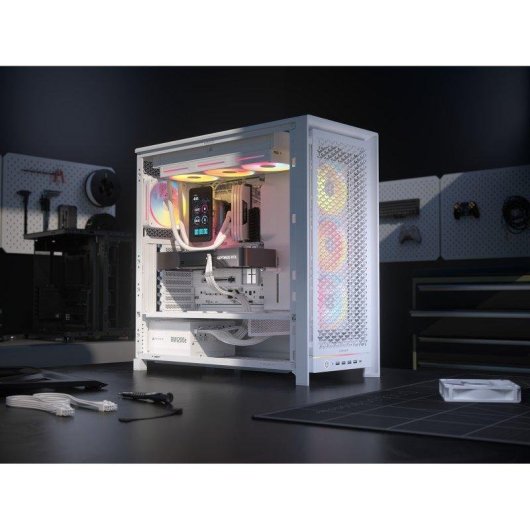 Watercooling Corsair TITAN II 360 Ultra LX LCD 360 mm, 3 ventilateurs blanc