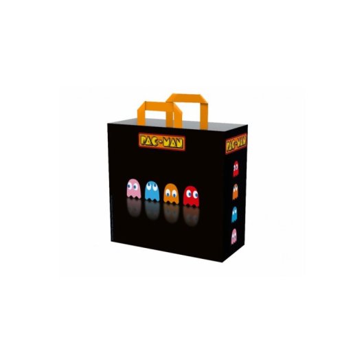 Bolsa de Compras Konix Pac-Man Negra PET Reciclado