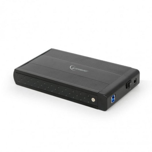 Caja PC Gembird EE3-U3S-3 3.5'' Aluminium Schwarz USB 3.2 Gen 1
