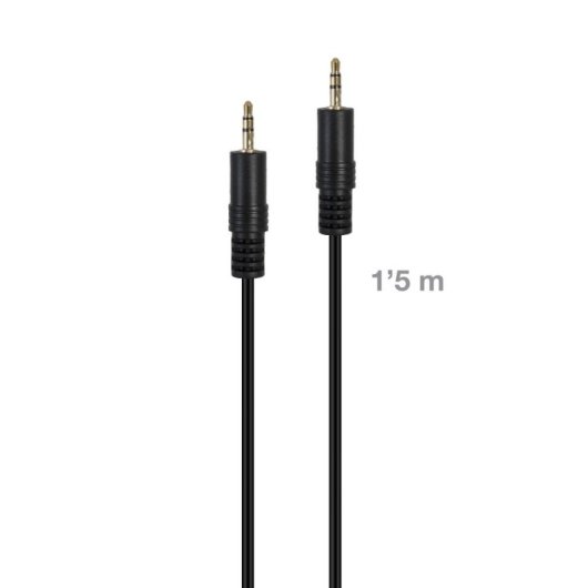 Audiokabel Fonestar JACK-MM-1-5 3,5 mm Stecker zu Stecker 1,5 m schwarz