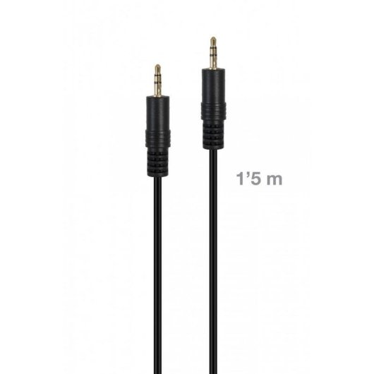 Audiokabel Fonestar JACK-MM-1-5 3,5 mm Stecker zu Stecker 1,5 m schwarz