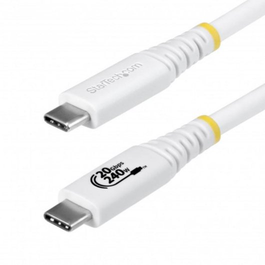 Câble USB4 StarTech.com 20Gbps USB-C 2m PD 240W 4K120 Blanc