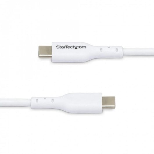 Câble USB-C StarTech.com 2m blanc charge rapide 60W 3A pack 2