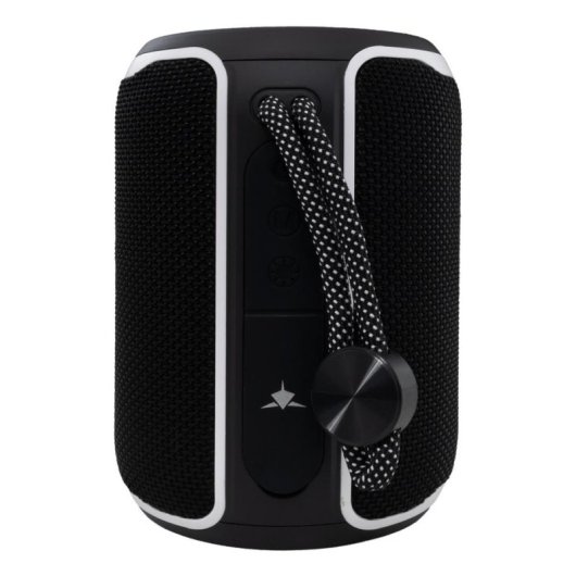Altavoces White Shark portátiles inalámbricos 10W con Bluetooth y LED multicolor