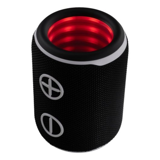 Altavoces White Shark portátiles inalámbricos 10W con Bluetooth y LED multicolor