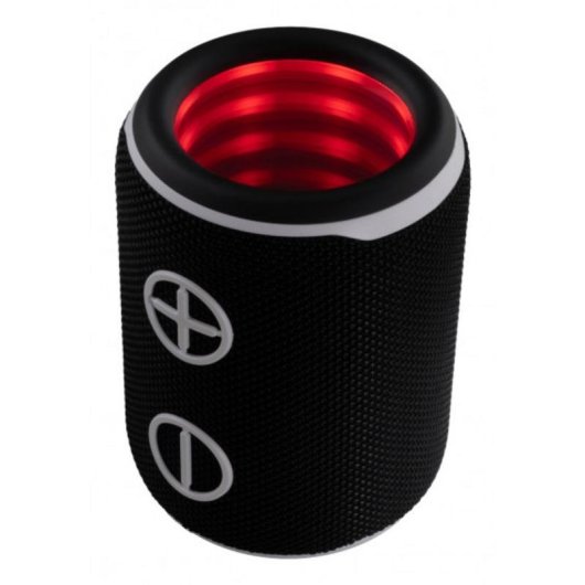 Altavoces White Shark portátiles inalámbricos 10W con Bluetooth y LED multicolor