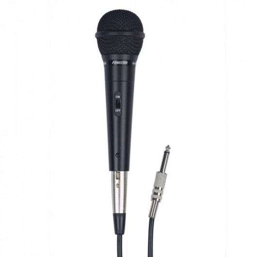 Mikrofon Fonestar FDM-1020 XLR dynamisch mit Schalter und Tasche