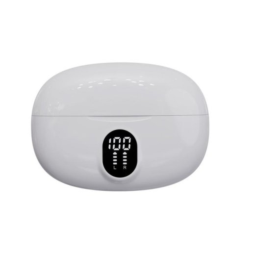 Denver TWE-57W kabellose Bluetooth 5.3 Kopfhörer mit Touch-Steuerung und Mikrofon weiß