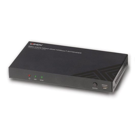 AV-Extender Lindy 38341 HDMI 4K60 Cat6 HDBaseT 100 m Schwarz