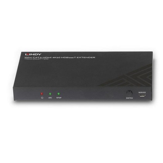AV-Extender Lindy 38341 HDMI 4K60 Cat6 HDBaseT 100 m Schwarz
