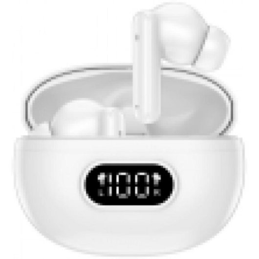 Denver TWE-357 Bluetooth 5.3 kabellose Kopfhörer mit Weißrauschunterdrückung Weiß
