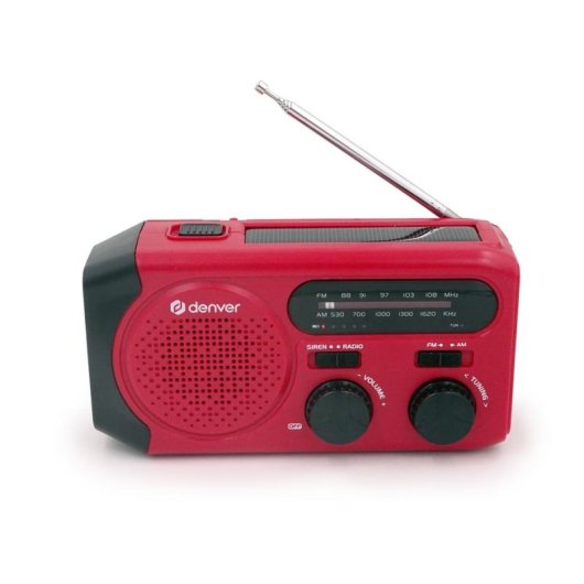 Tragbares Radio Denver SCR-2010MK2 AM/FM mit Solar und Kurbel